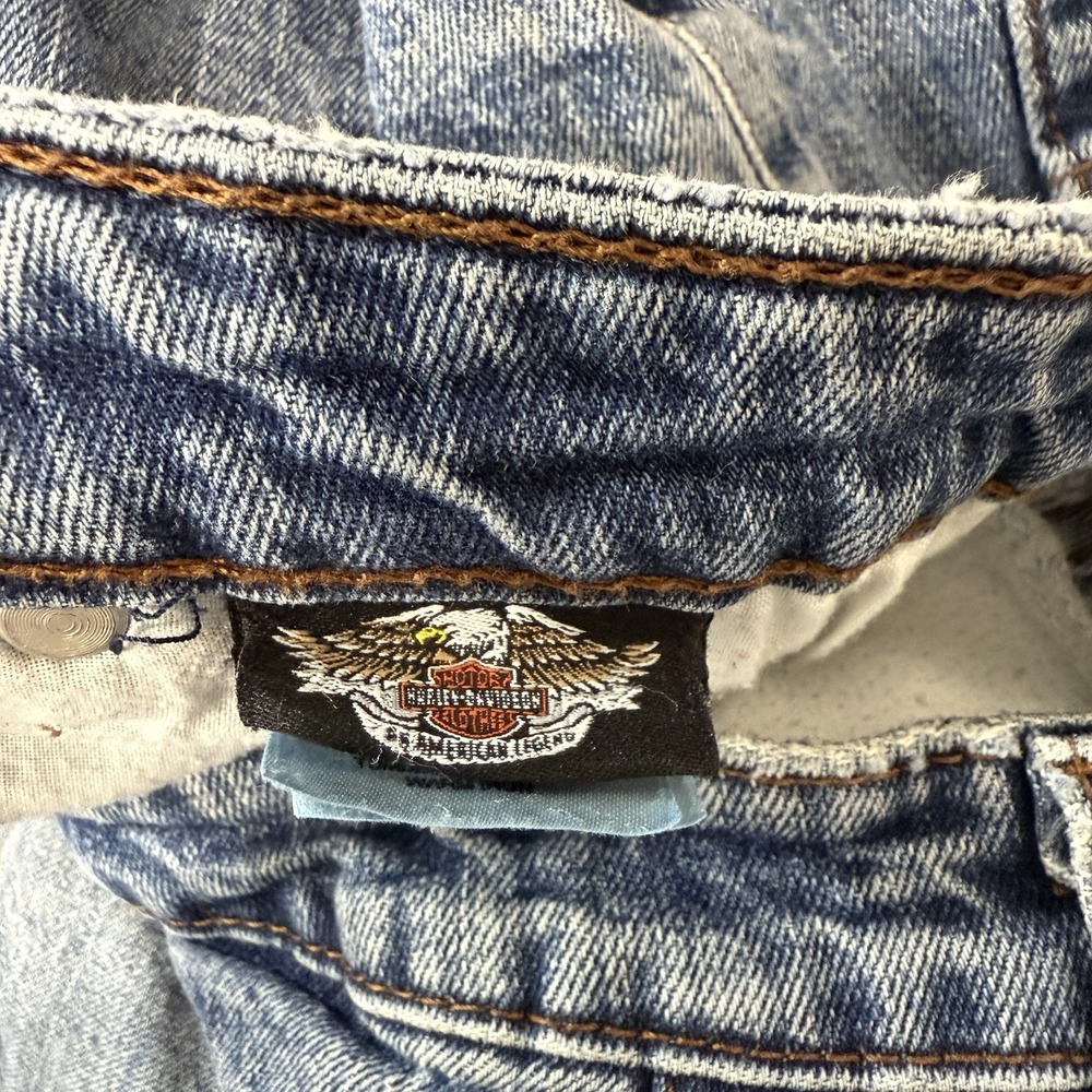 Harley Davidson Bootcut Jeans Womens Size 14L Denim Motorcycle - Picture 13 of 16